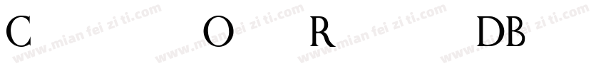 CathedralOpen Regular DB字体转换